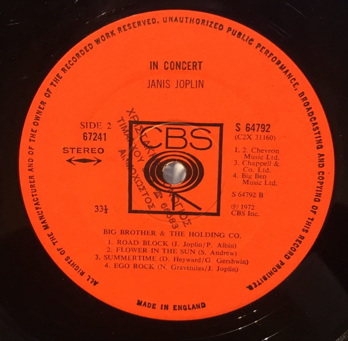 Janis Joplin ‎– Joplin In Concert - 2LP Plak - Görsel 3