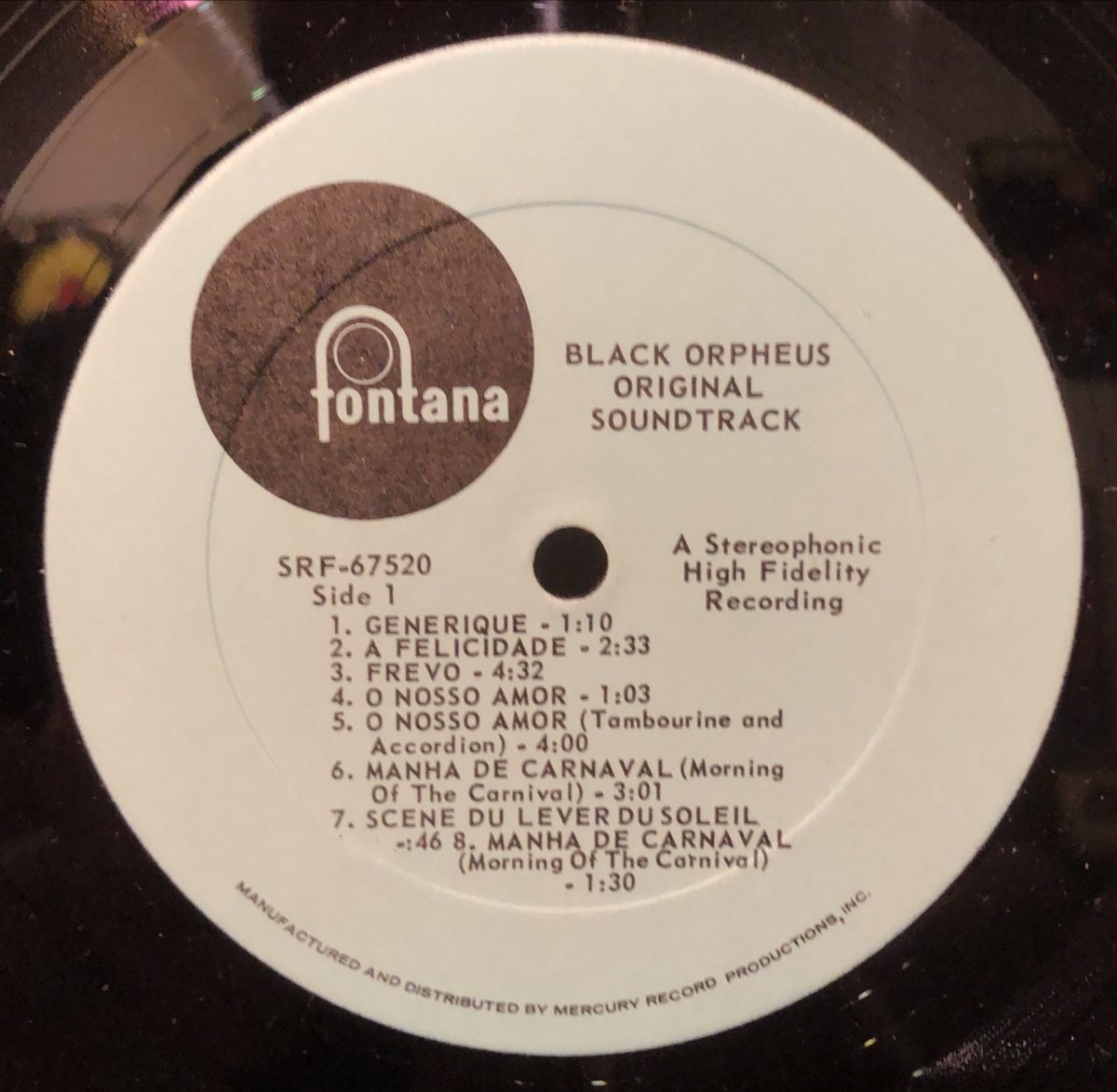 Antonio Carlos Jobim, Luiz Bonfá ‎– The Original Soundtrack From The Film Black Orpheus LP Plak - Görsel 2