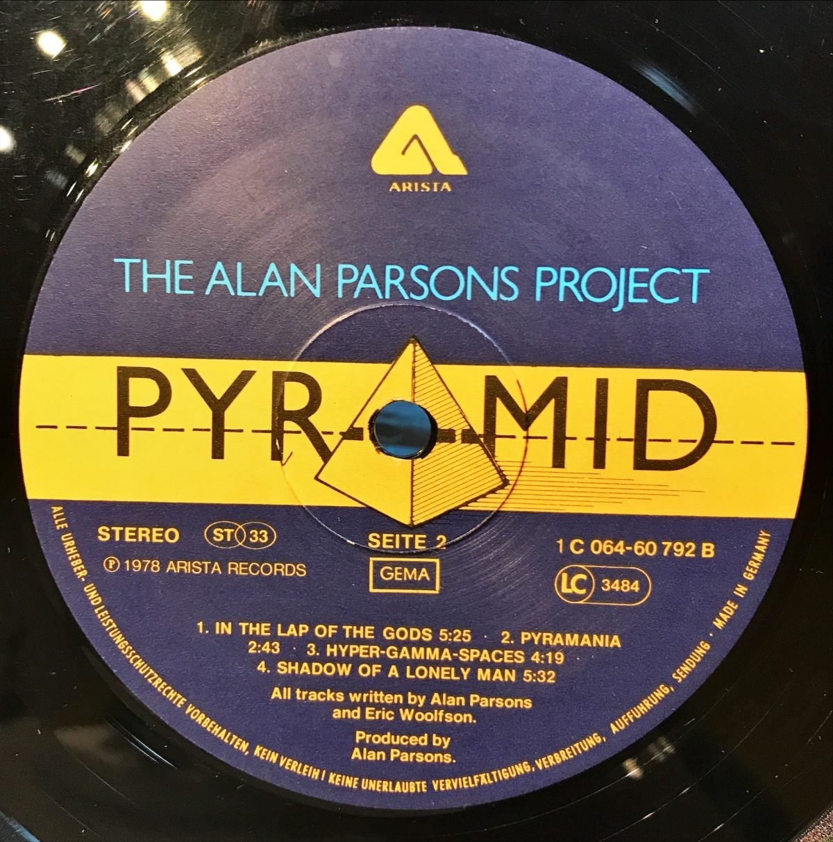 The Alan Parsons Project ‎– Pyramid LP Plak - Görsel 3
