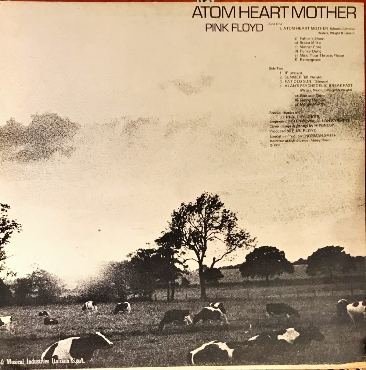 Pink Floyd ‎– Atom Heart Mother LP Plak - Görsel 3