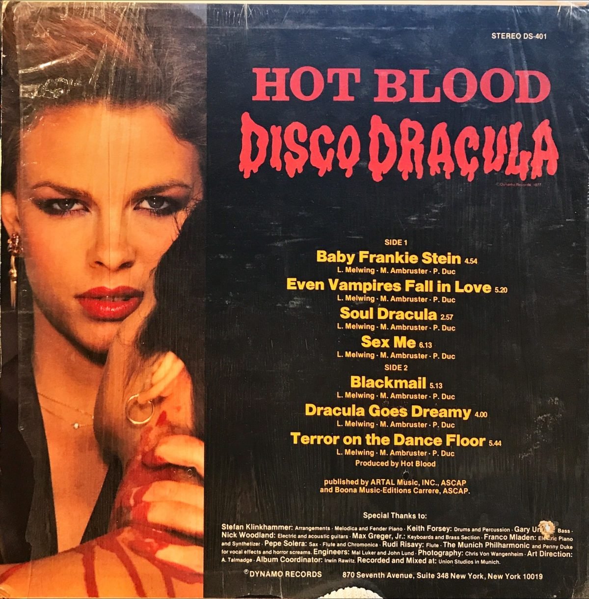 Hot Blood ‎– Disco Dracula LP Plak - Görsel 2