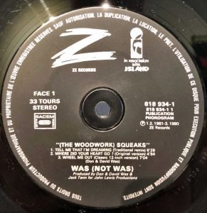 Was (Not Was) ‎– (The Woodwork) Squeaks LP Plak - Görsel 3