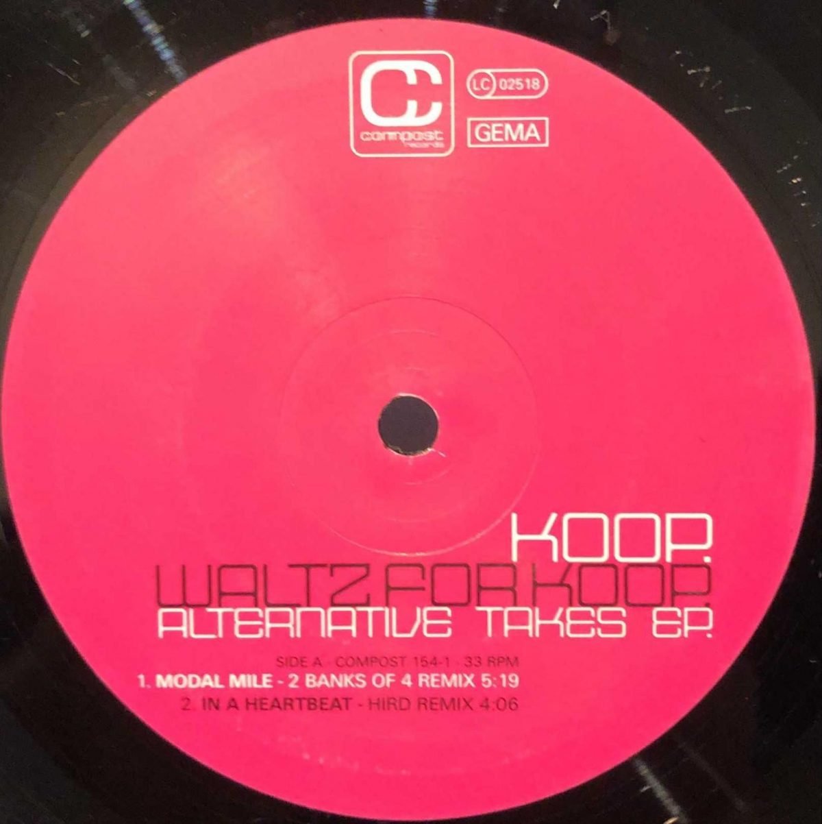 Koop ‎– Waltz For Koop - Alternative Takes EP 12” Maxi Single Plak - Görsel 2