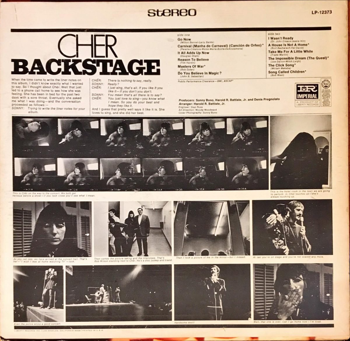 Chér ‎– Backstage LP Plak - Görsel 3