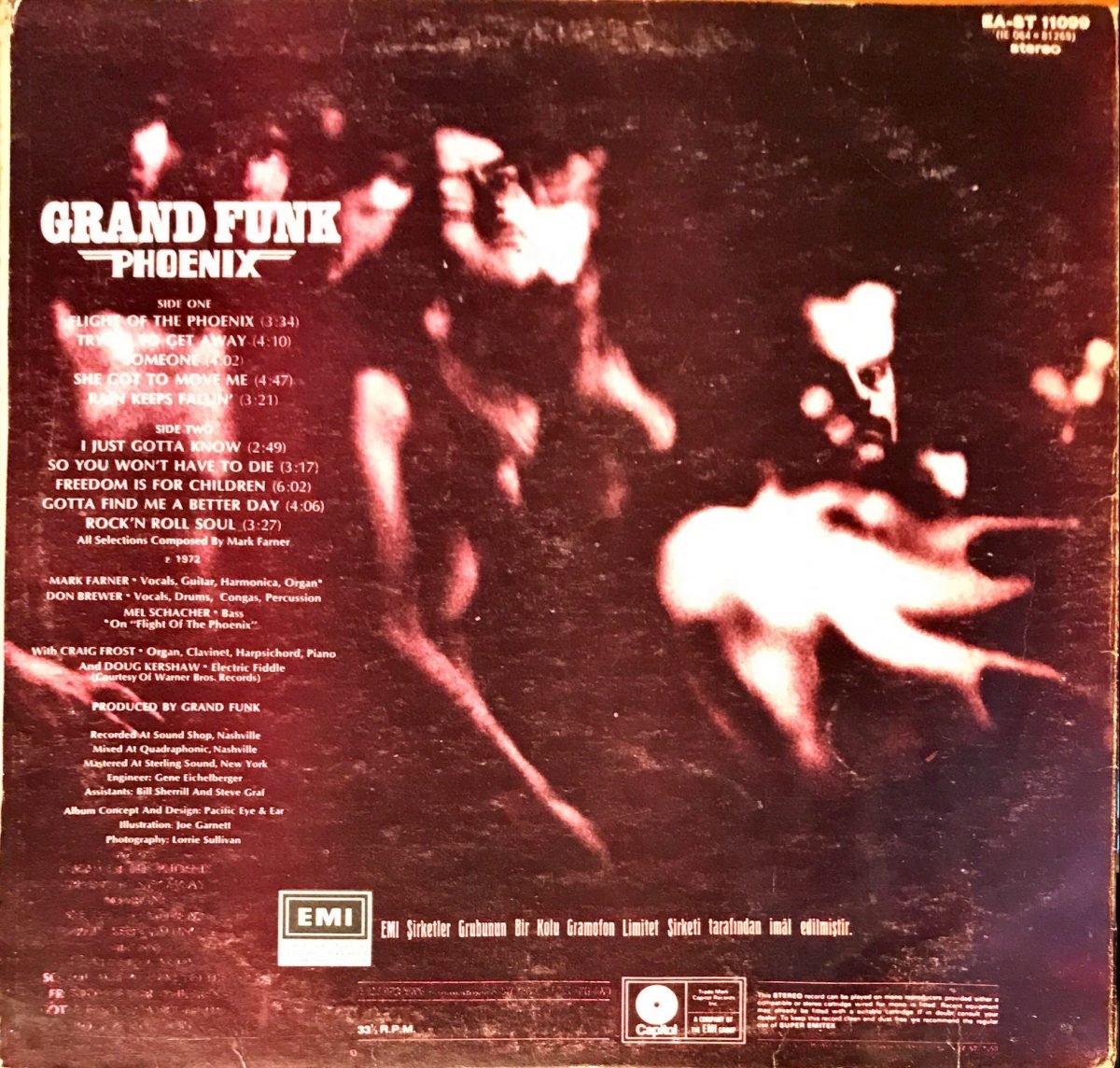 Grand Funk ‎– Phoenix LP Plak - Görsel 3