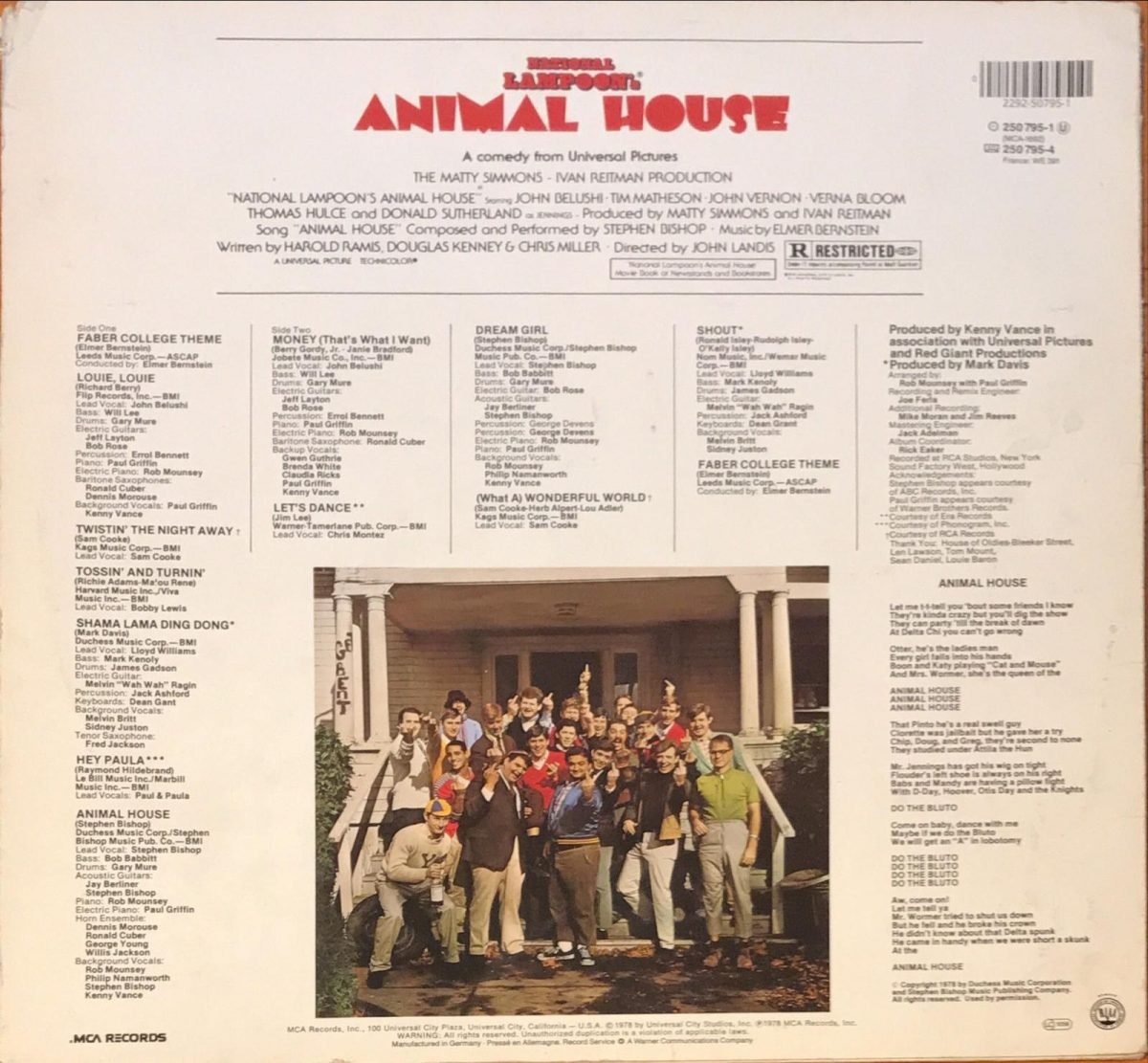 National Lampoon's Animal House (Original Motion Picture Soundtrack) LP Plak - Görsel 3