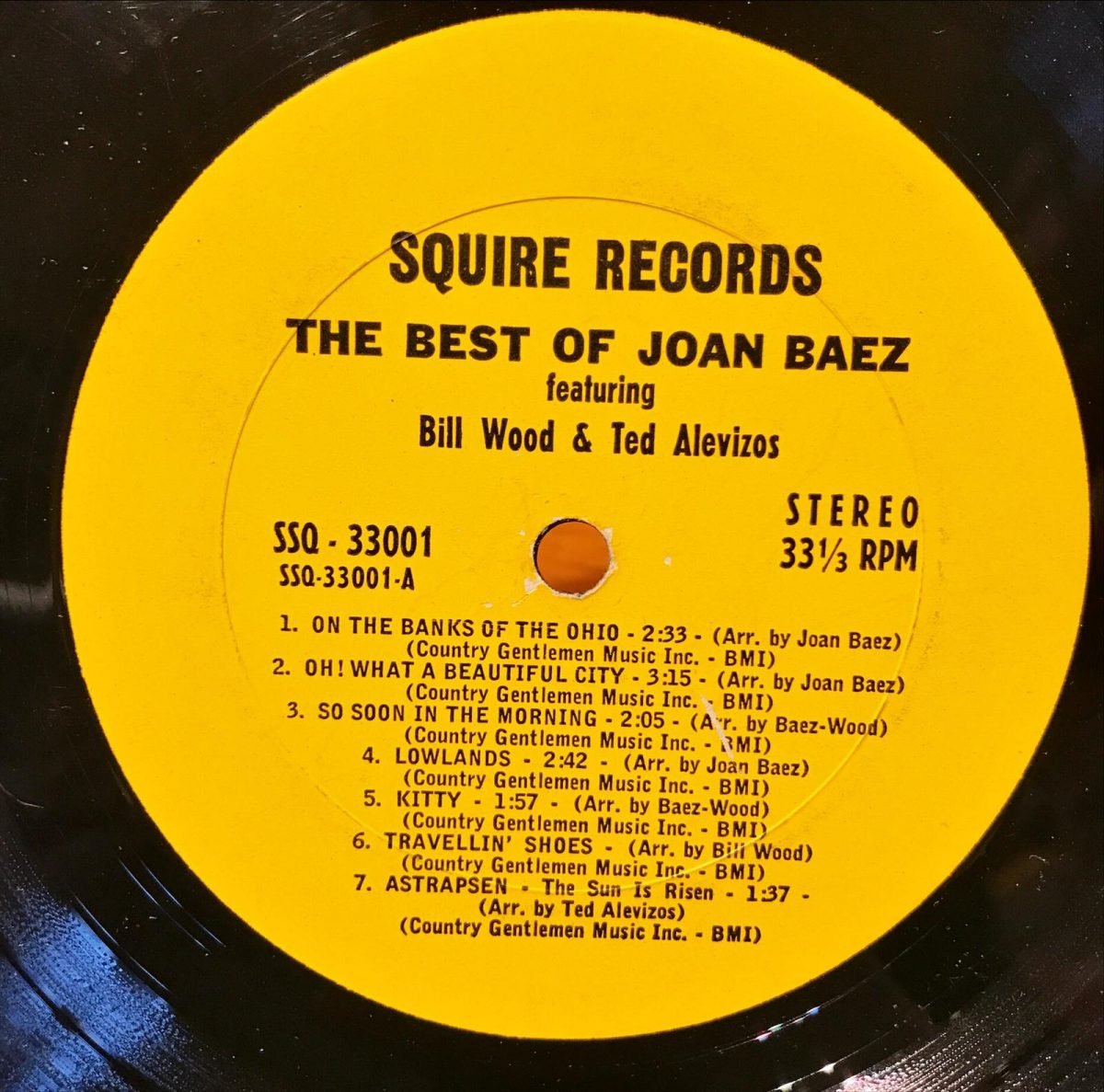 Joan Baez ‎– The Best Of Joan Baez  LP Plak - Görsel 2