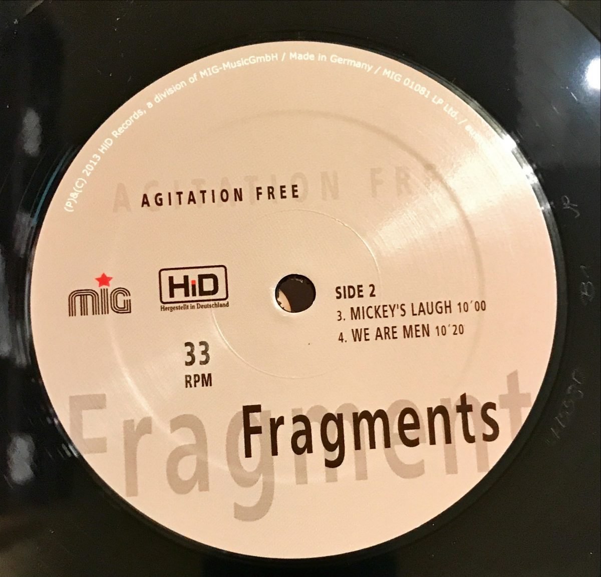 Agitation Free ‎– Fragments LP Plak - Görsel 3