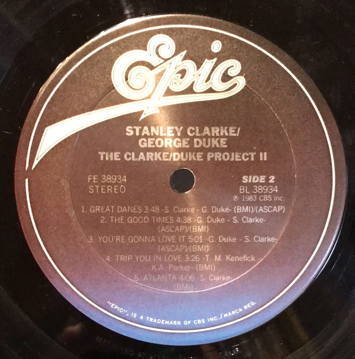Stanley Clarke / George Duke ‎– The Clarke / Duke Project II LP Plak - Görsel 2