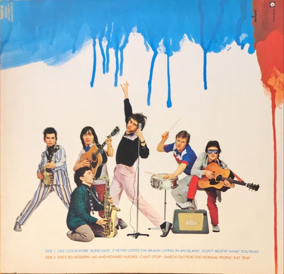 The Boomtown Rats ‎– A Tonic For The Troops LP Plak - Görsel 3