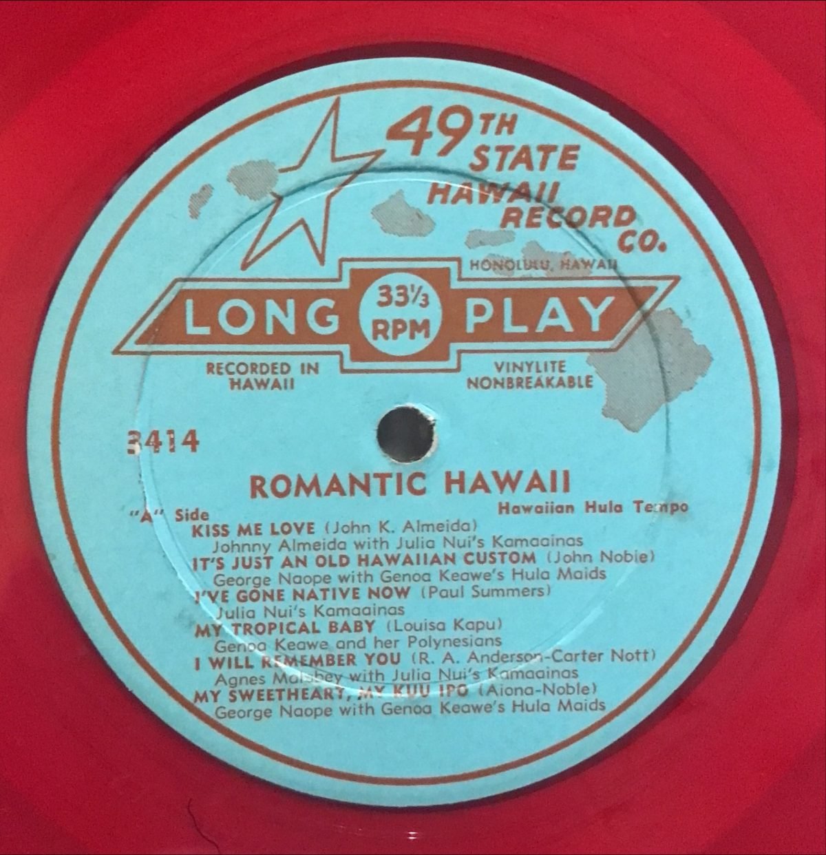 Romantic Hawaii LP Renkli Plak - Görsel 2