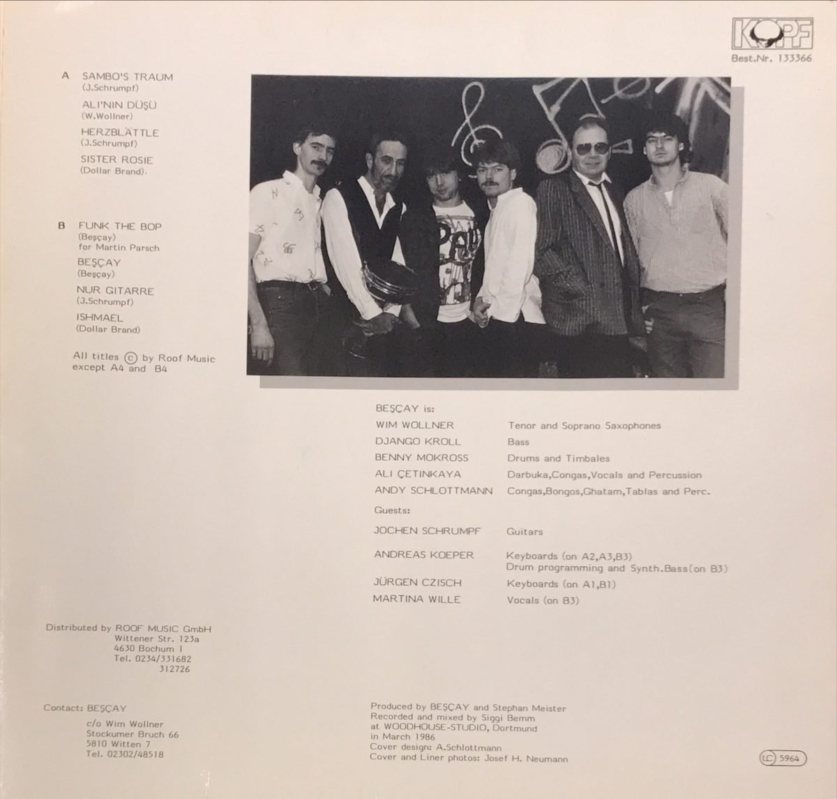 Beşçay / Jochen Schrumpf LP Plak - Görsel 2