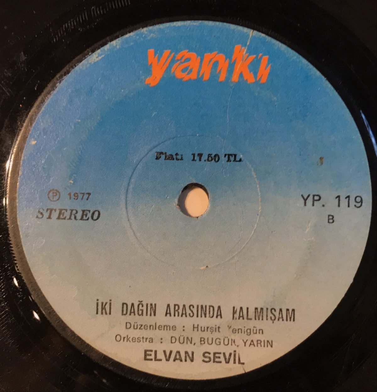 Elvan Sevil ‎– 365 Günümde Yandı Ha Yandı / İki Dağın Arasında Kalmışam 45lik Plak - Görsel 2