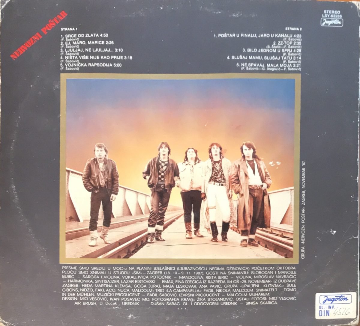 Nervozni Poštar ‎– Ništa Više Nije Kao Prije LP Plak - Görsel 2