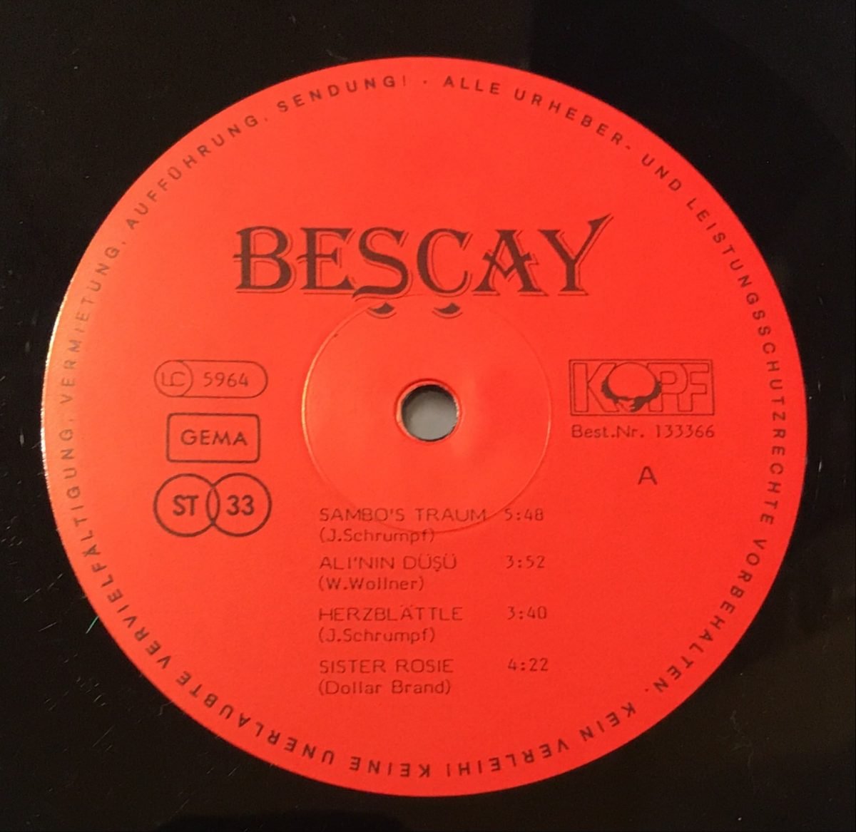 Beşçay / Jochen Schrumpf LP Plak - Görsel 3