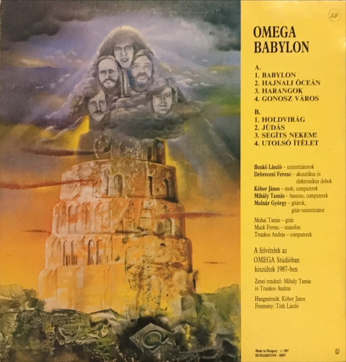 Omega ‎– Babylon LP Plak - Görsel 2