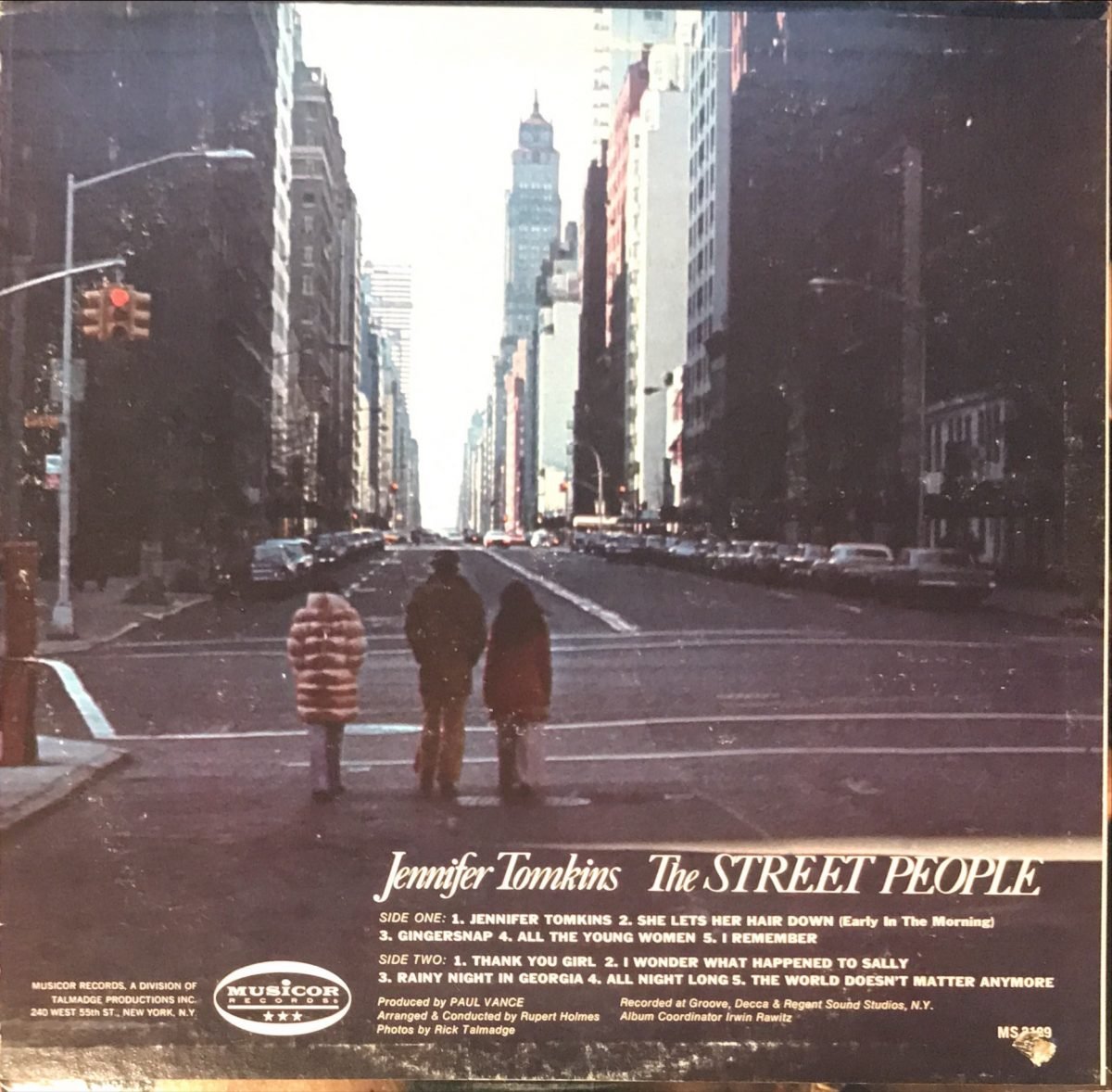The Street People ‎– Jennifer Tomkins LP Plak - Görsel 2