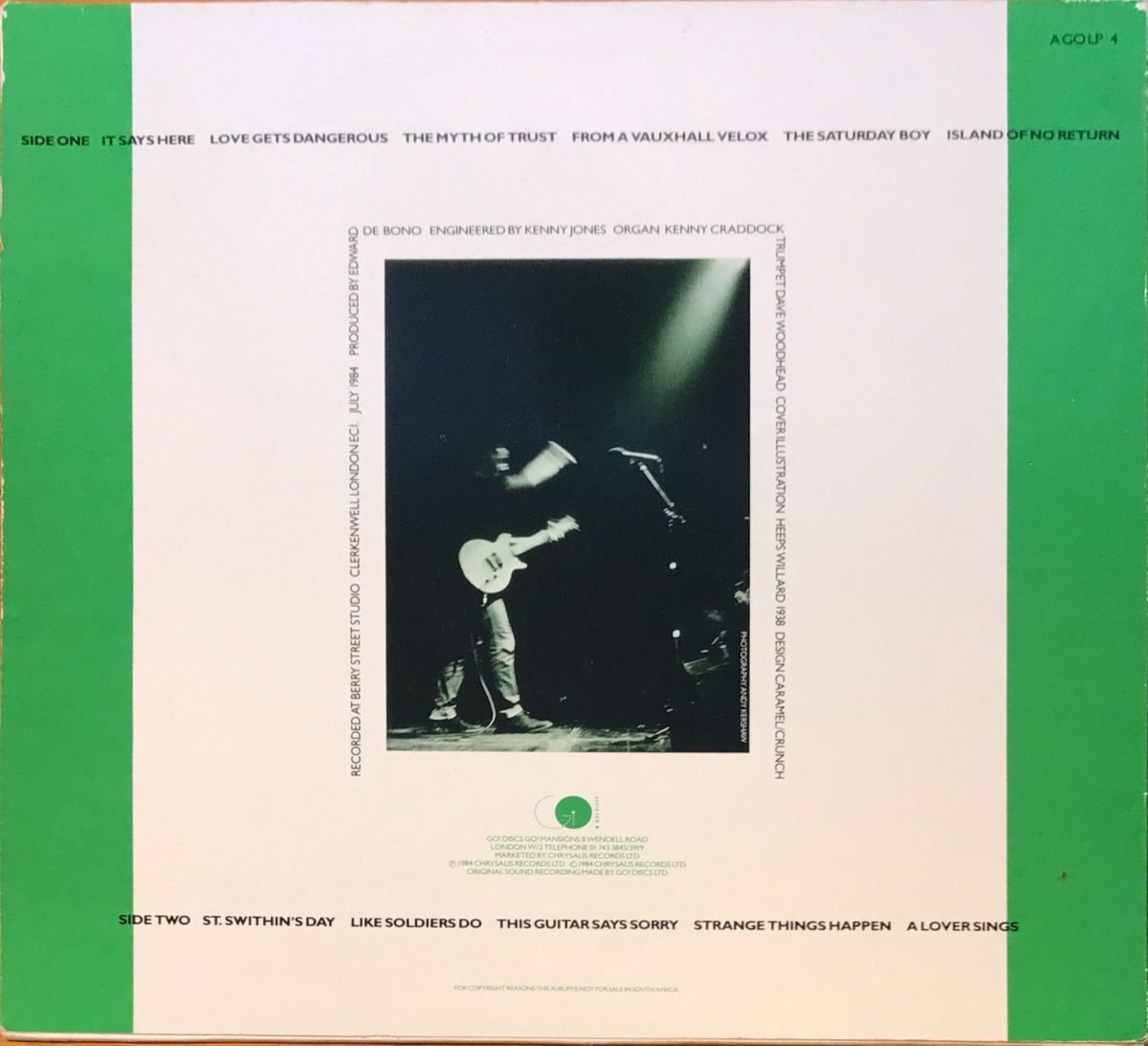 Billy Bragg ‎– Brewing Up With Billy Bragg LP Plak - Görsel 2