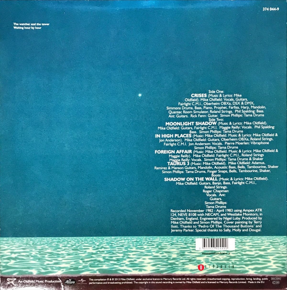 Mike Oldfield ‎– Crises LP Plak - Görsel 2