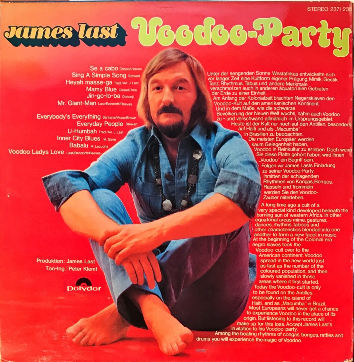 James Last ‎– Voodoo-Party LP Plak - Görsel 2