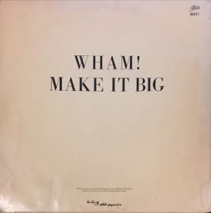 Wham! ‎– Make It Big LP Plak - Görsel 2