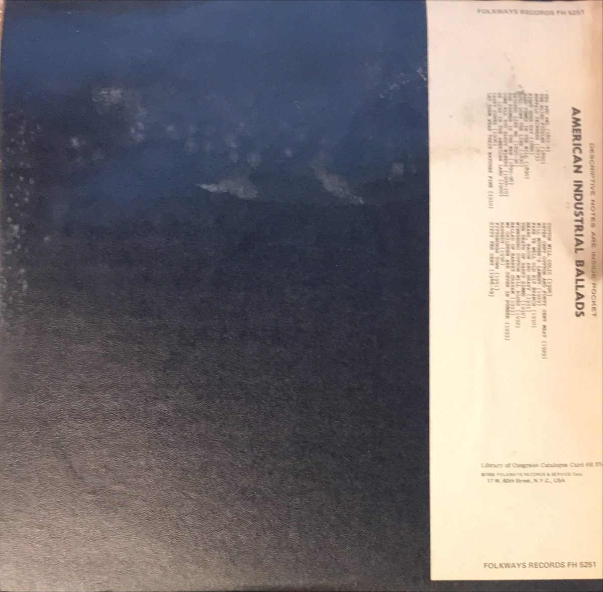 Pete Seeger ‎– American Industrial Ballads LP Plak - Görsel 2