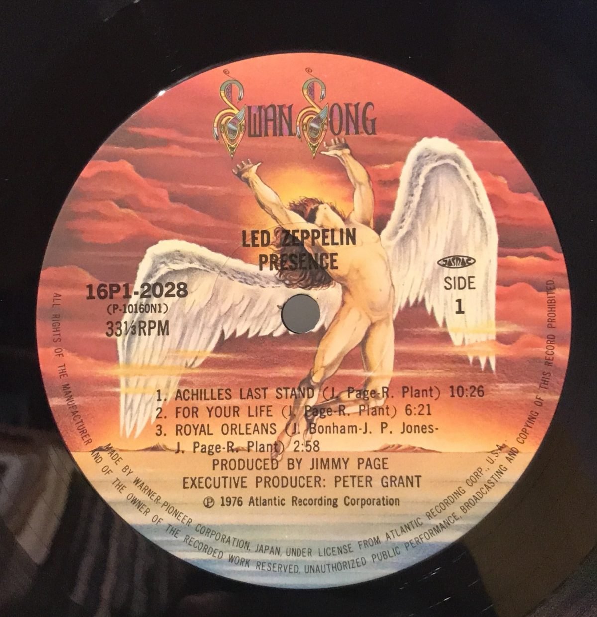 Led Zeppelin - Presence LP Plak Japon Baskı - Görsel 4