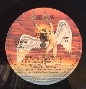 Led Zeppelin - Presence LP Plak Japon Baskı - Görsel 4