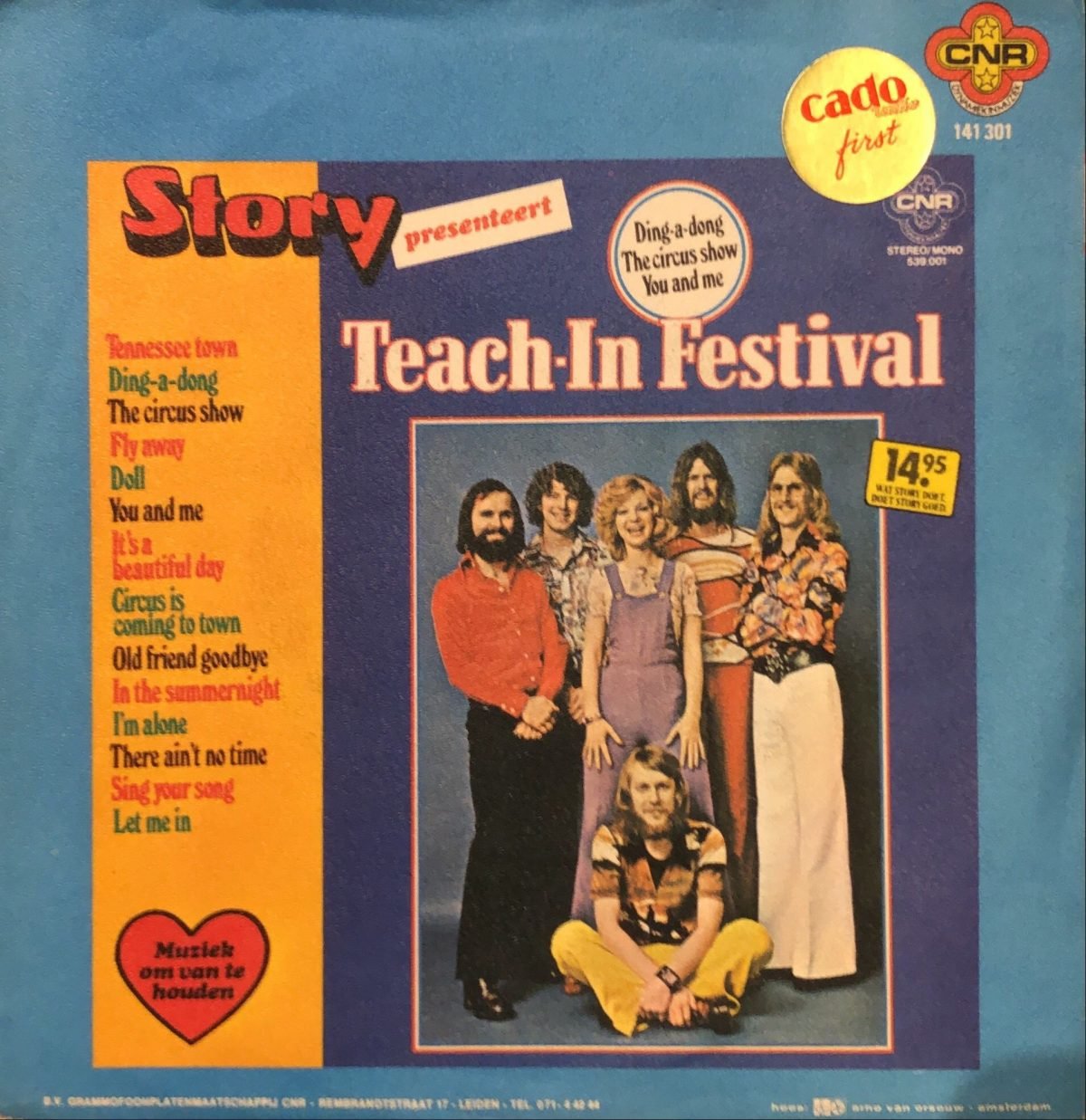 Teach In ‎– Ding A Dong 45lik Plak 1975 Eurovision - Görsel 2