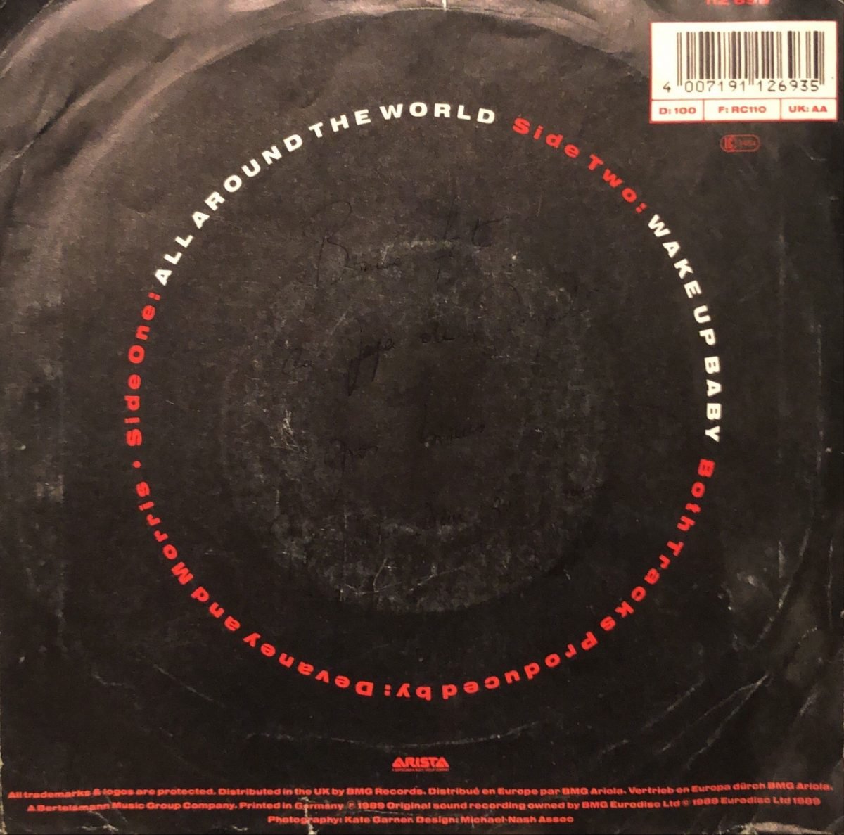 Lisa Stansfield ‎– All Around The World  45lik Plak - Görsel 2