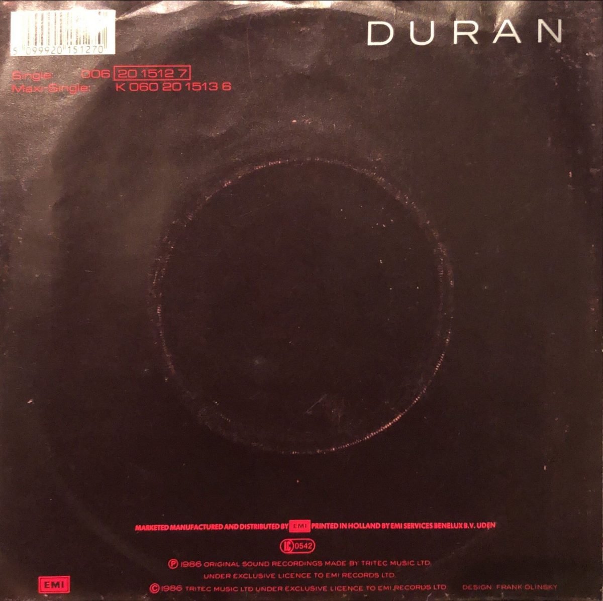 Duran Duran ‎– Notorious 45lik Plak - Görsel 3
