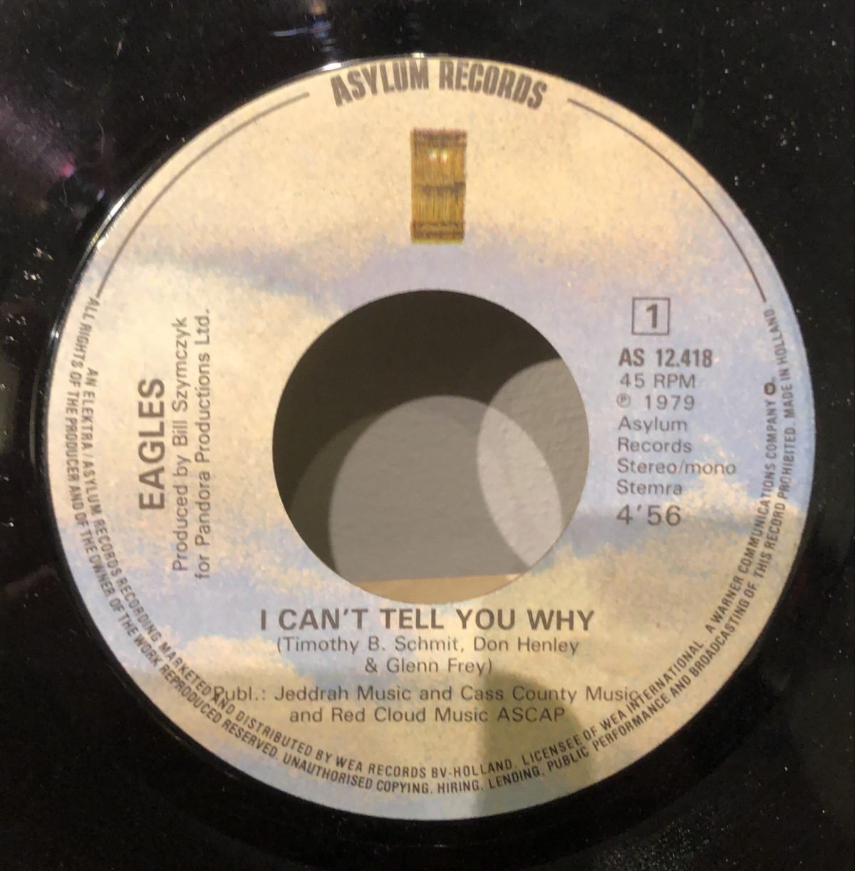 Eagles ‎– I Can't Tell You Why 45lik Plak - Görsel 2