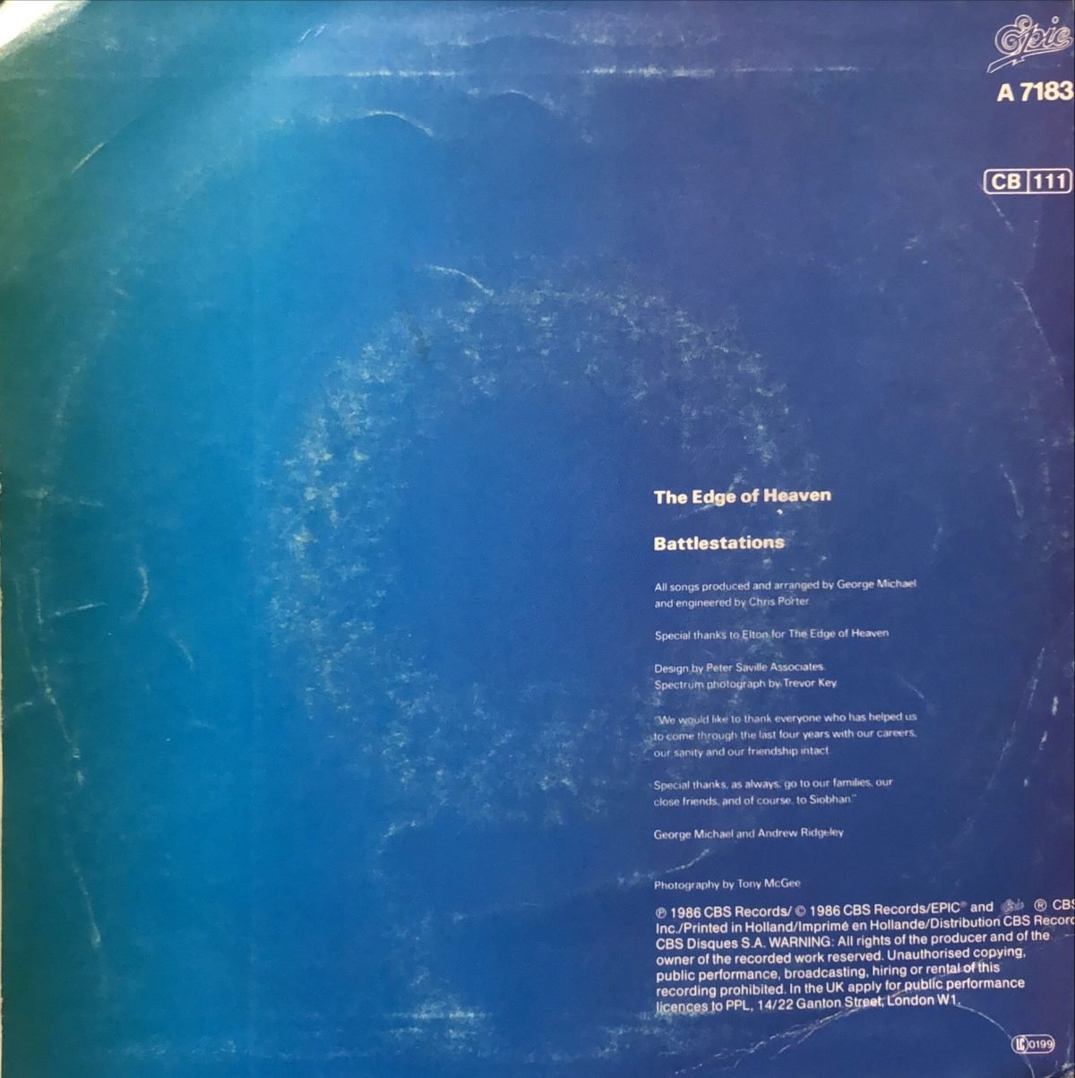Wham! ‎– The Edge Of Heaven 45lik Plak - Görsel 2
