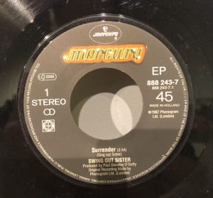 Swing Out Sister ‎– Surrender 45lik Plak - Görsel 3