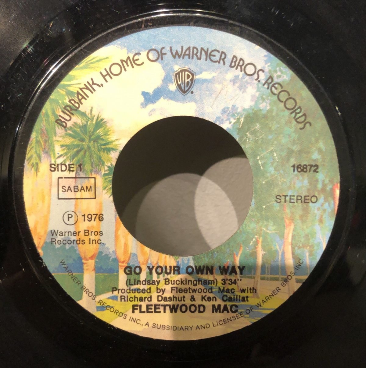 Fleetwood Mac ‎– Go Your Own Way 45lik Plak - Görsel 3