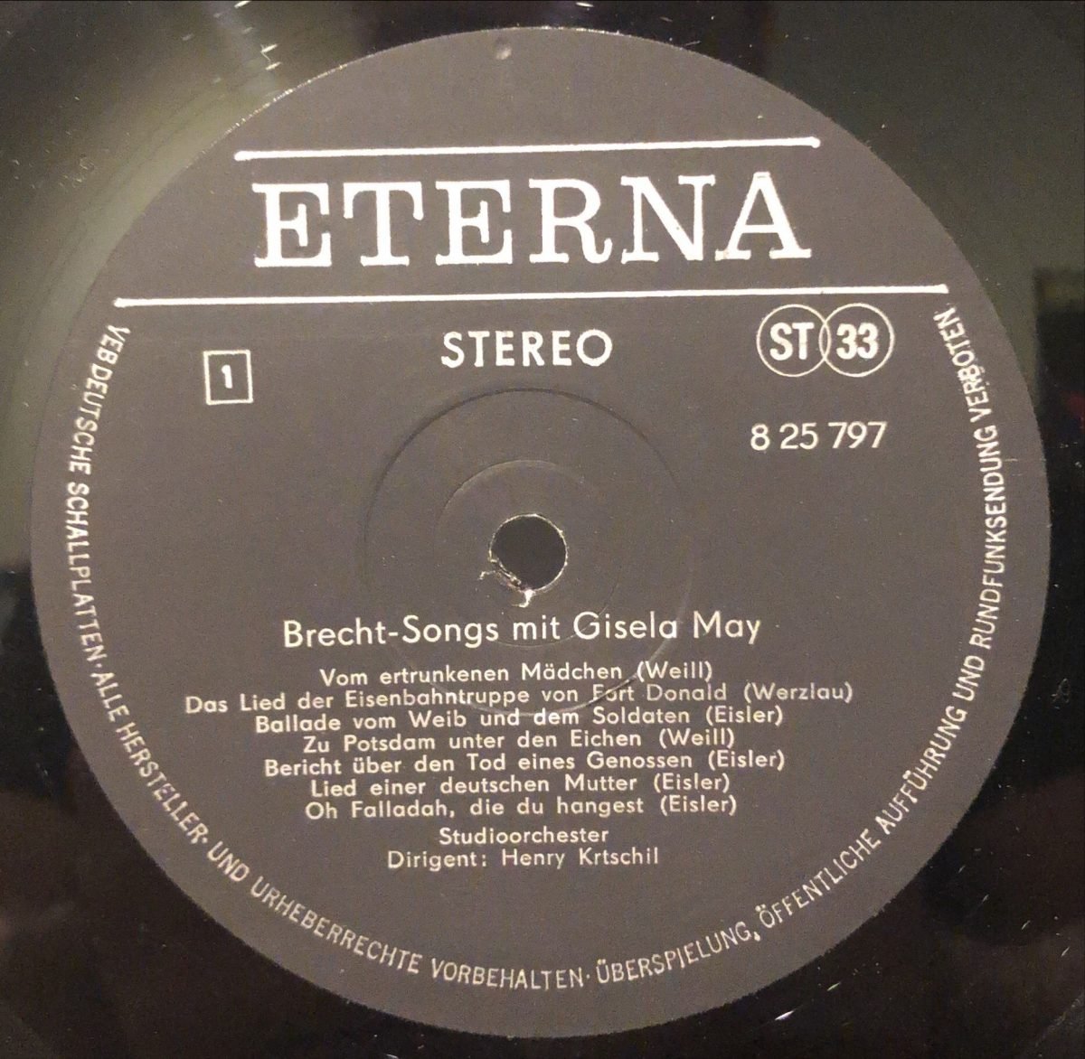 Gisela May ‎– Brecht-Songs Mit Gisela May  LP Plak - Görsel 2
