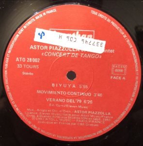 Astor Piazzolla Et Son Quintet ‎– Concert De Tango LP Plak - Görsel 3
