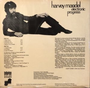 Harvey Mandel ‎– Electronic Progress LP Plak - Görsel 3
