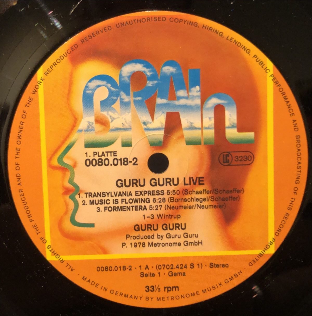 Guru Guru ‎– Live 2LP Plak - Görsel 3