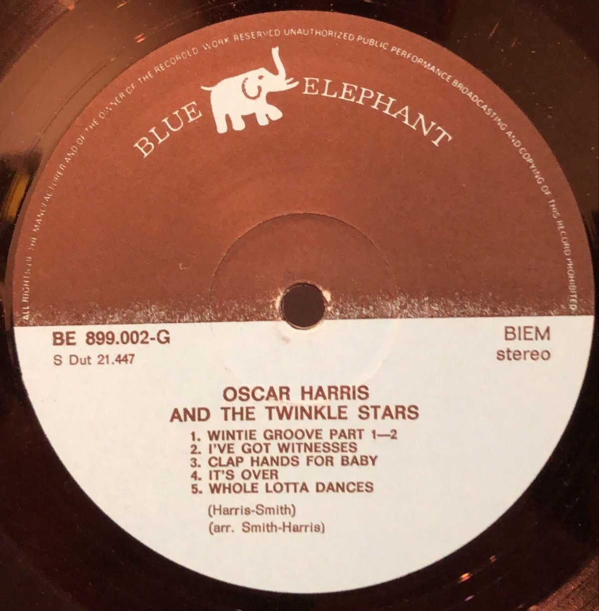 Oscar Harris And The Twinkle Stars ‎– Oscar Harris And The Twinkle Stars LP Plak - Görsel 2