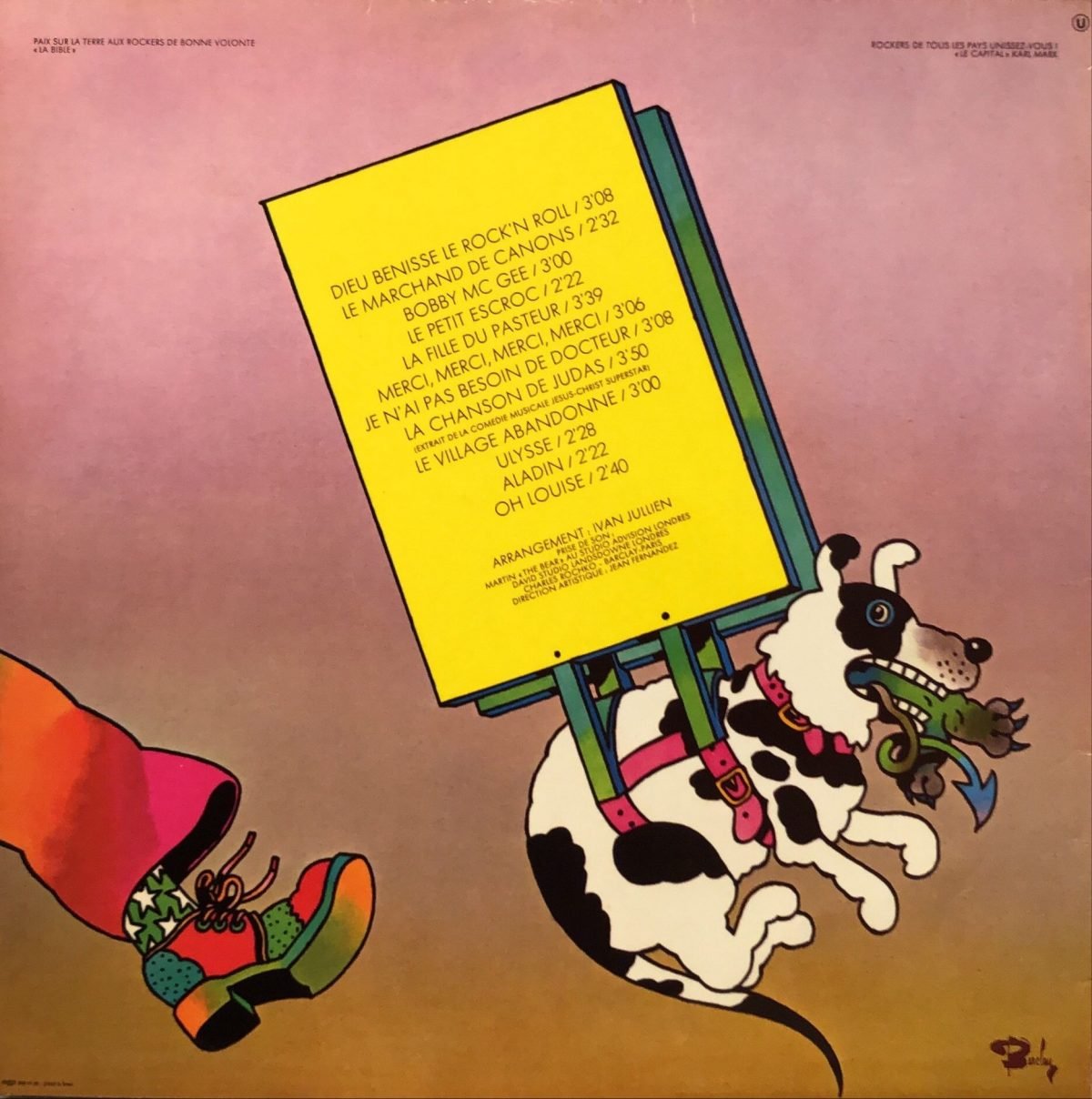 Eddy Mitchell ‎– Dieu Bénisse Le Rock'n Roll LP Plak - Görsel 2