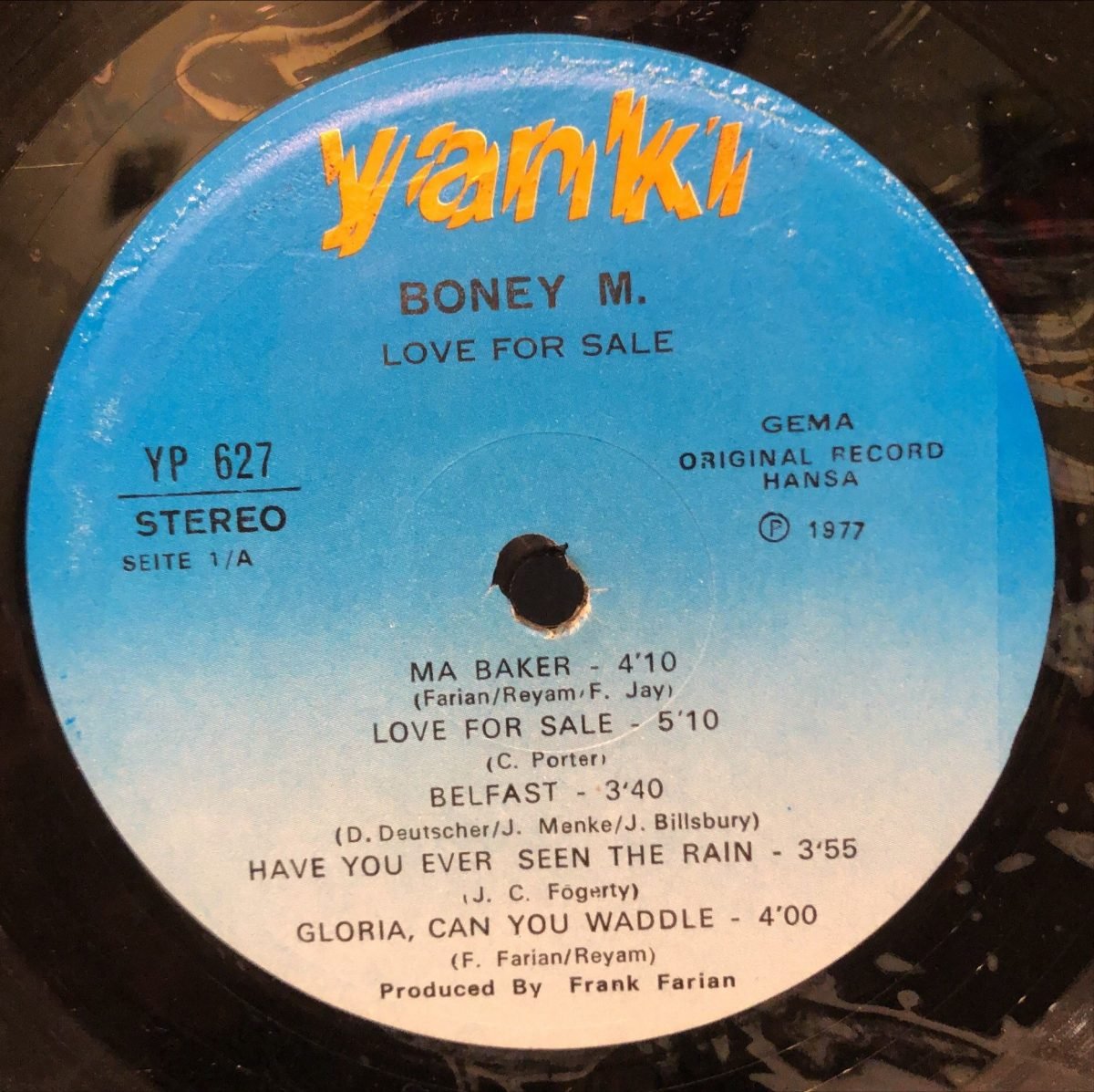 Boney M. ‎– Love For Sale  LP Plak - Görsel 3