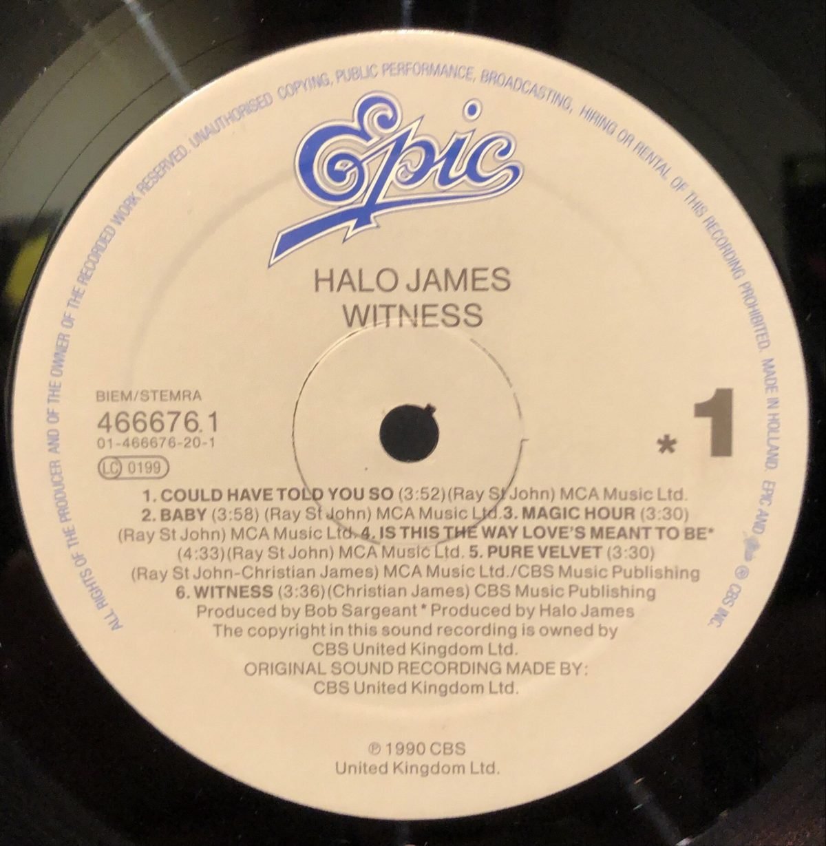 Halo James ‎– Witness LP Plak - Görsel 3