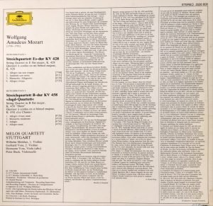 Wolfgang Amadeus Mozart - Streichquartette • String Quartets LP Plak - Görsel 2