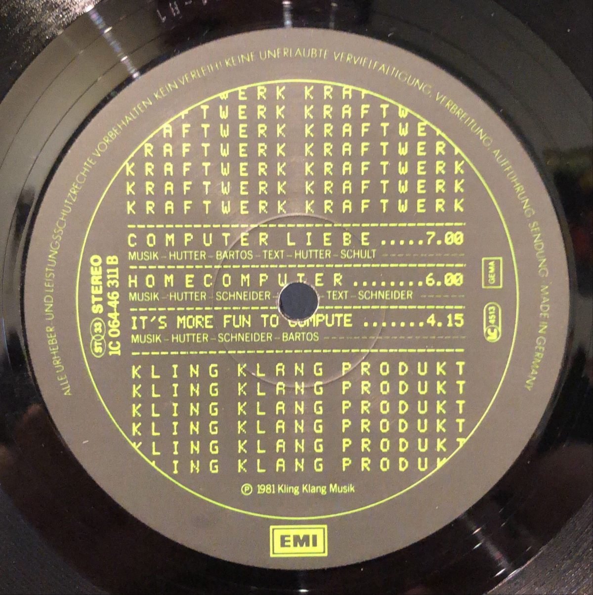 Kraftwerk ‎– Computerwelt  LP Plak - Görsel 3
