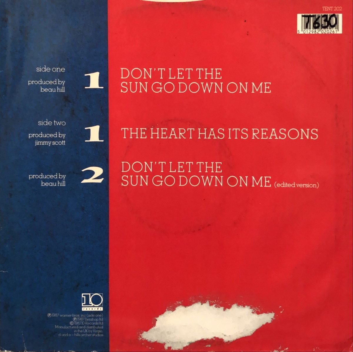 Roger Daltrey ‎– Don't Let The Sun Go Down On Me Maxi Single Plak - Görsel 2