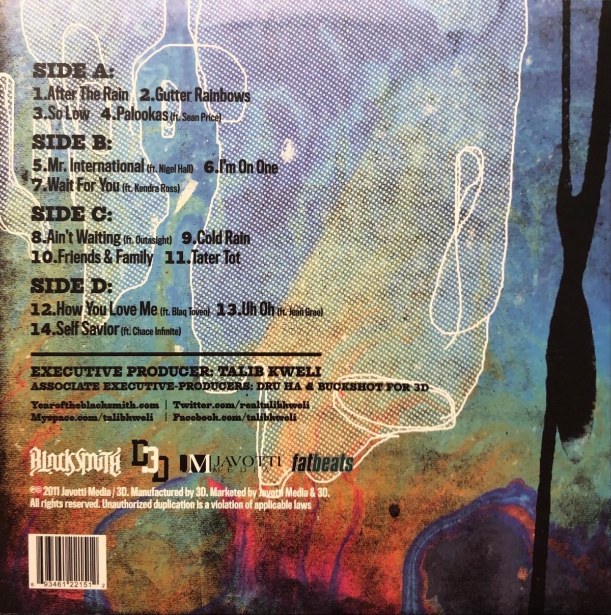 Talib Kweli ‎– Gutter Rainbows  2LP Renkli Plak - Görsel 3