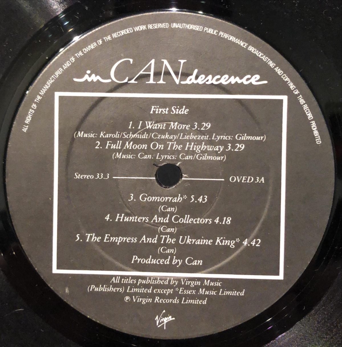 Can ‎– InCANdescence LP Plak - Görsel 3