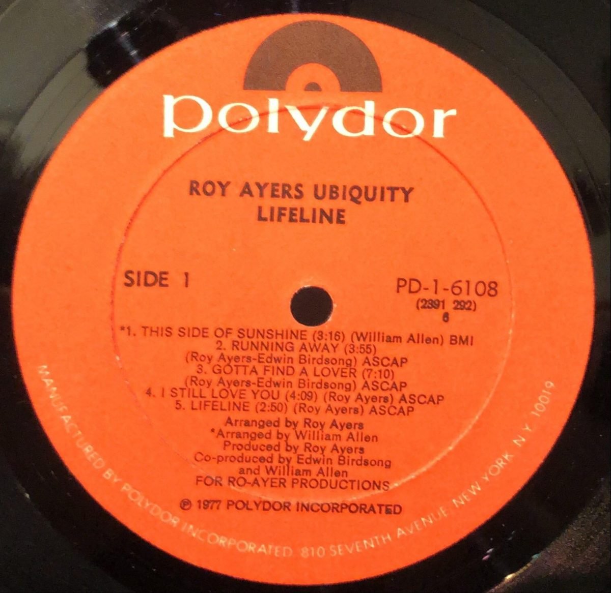 Roy Ayers Ubiquity ‎– Lifeline  LP Plak - Görsel 2