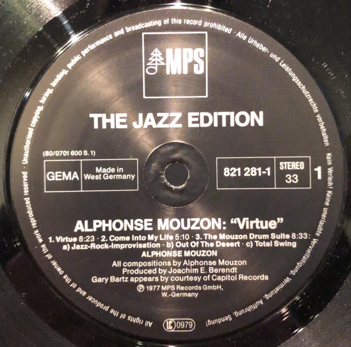 Alphonse Mouzon ‎– Virtue LP Plak - Görsel 3